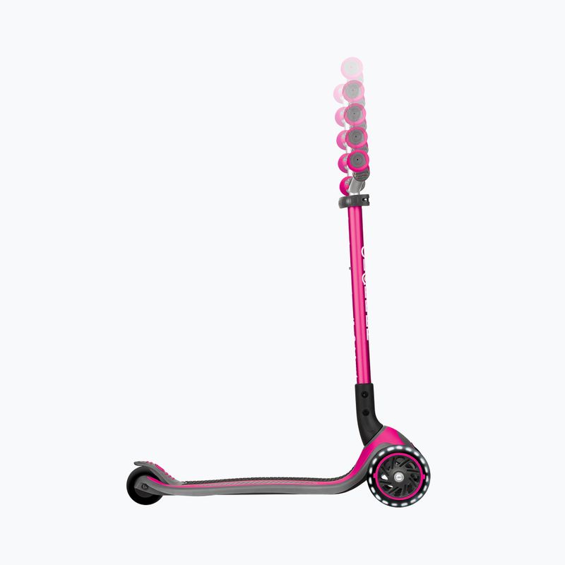 Globber Master Lights, monopattino triciclo per bambini rosa intenso 6