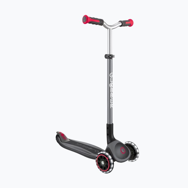 Globber Master Lights nero/rosso monopattino triciclo per bambini