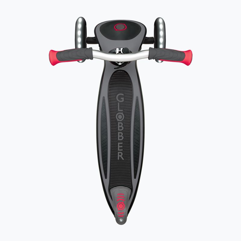 Globber Master Lights nero/rosso monopattino triciclo per bambini 3