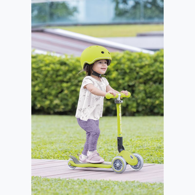Globber Junior pieghevole luci triciclo per bambini verde lime 9