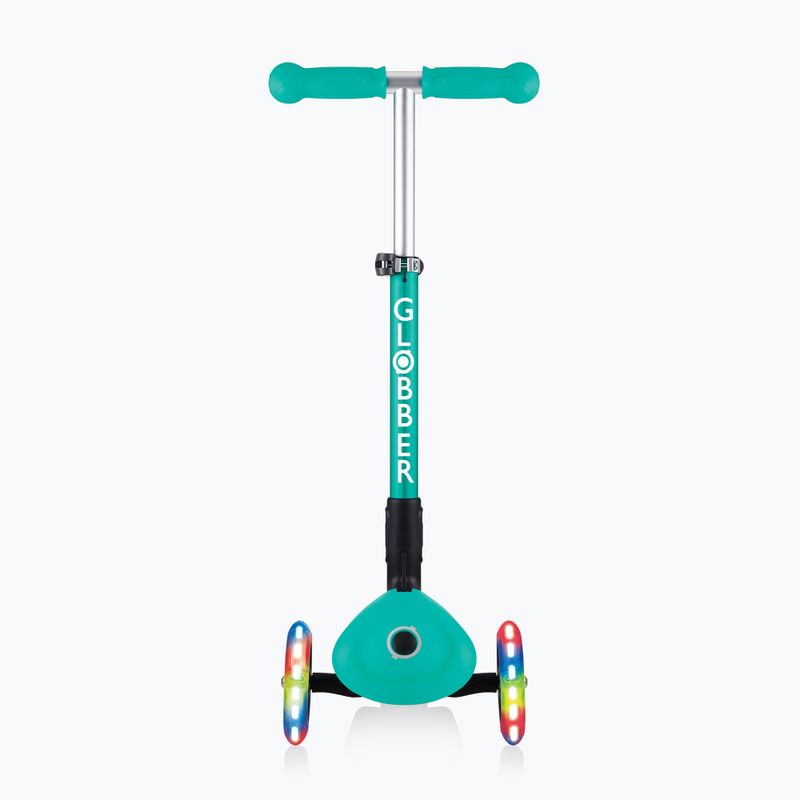 Globber Junior Triciclo pieghevole con luci per bambini verde smeraldo scuro 3