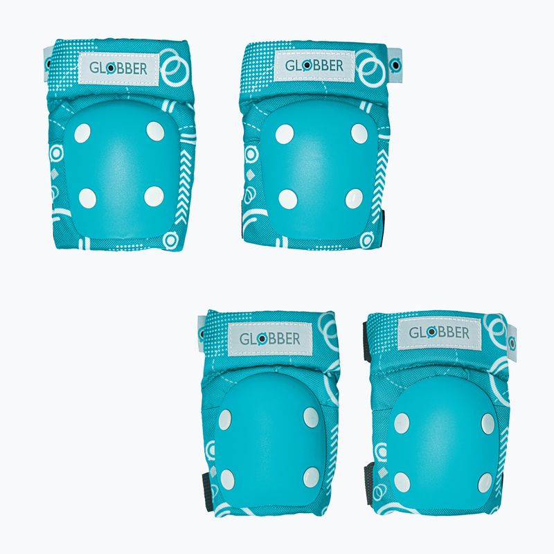 Globber Toddler set di protezioni per bambini verde acqua/sahpes