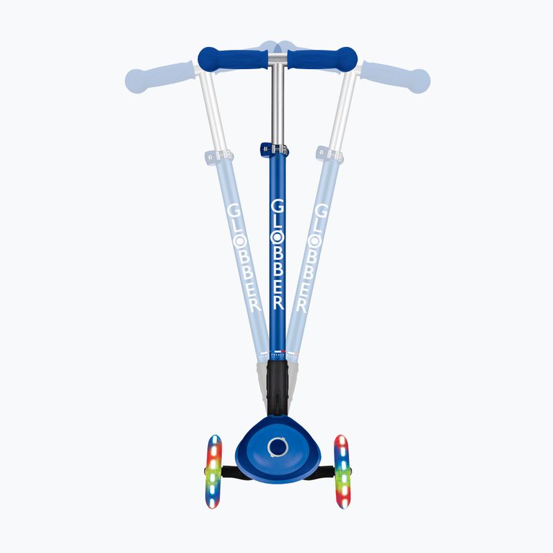 Globber Primo Pieghevole Plus Lights triciclo scooter per bambini blu navy 8
