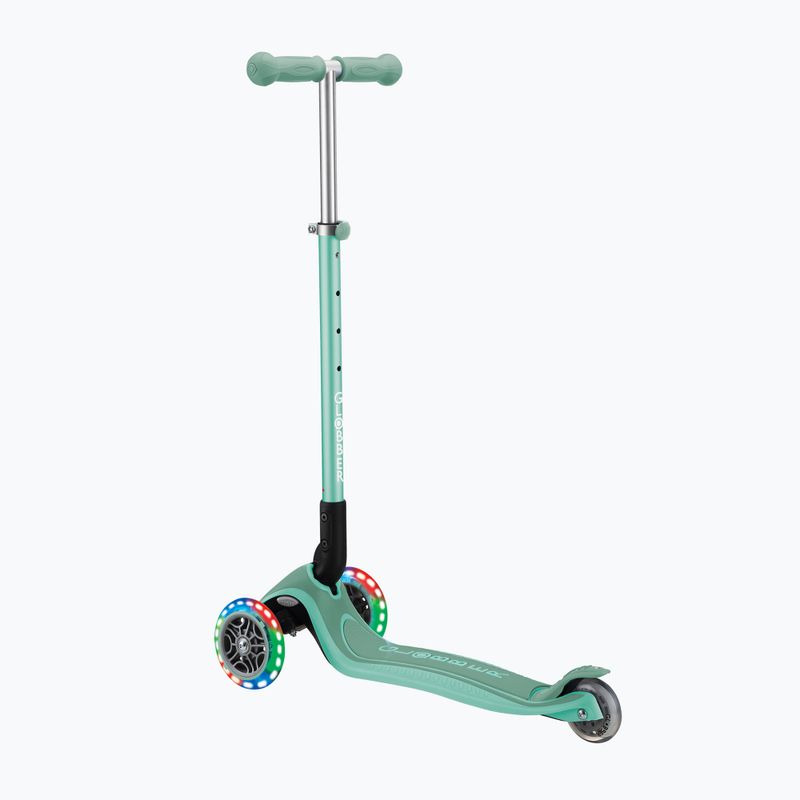 Globber Primo Pieghevole Plus Luci menta triciclo monopattino per bambini 3