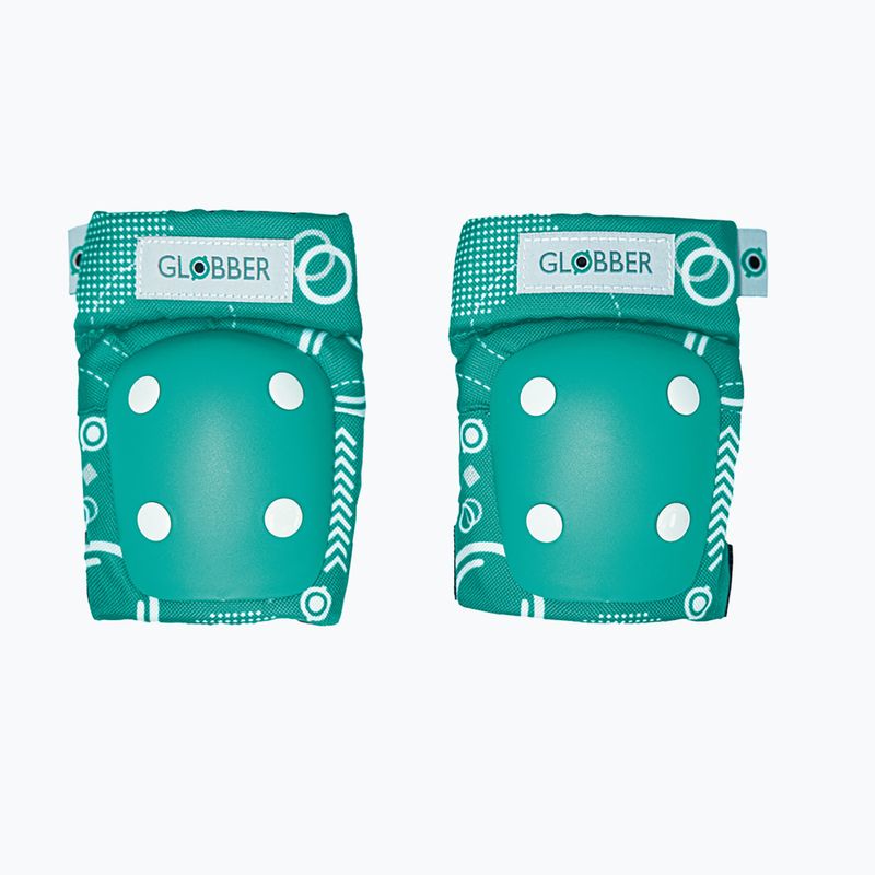 Globber Set di protezioni per bambini verde smeraldo/forme 3