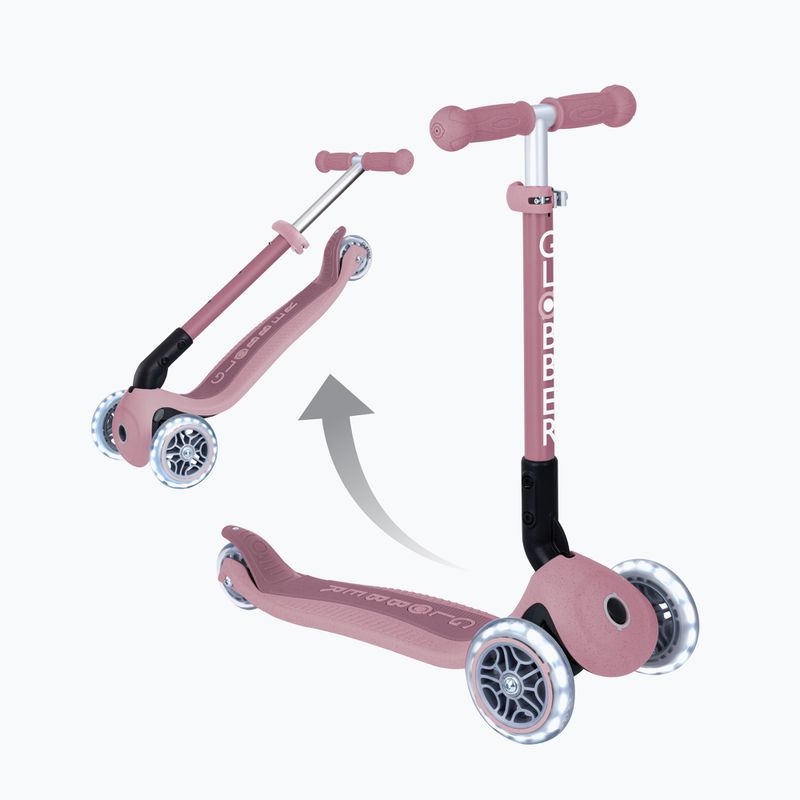 Globber Junior pieghevole luci Eco berry triciclo monopattino per bambini 5