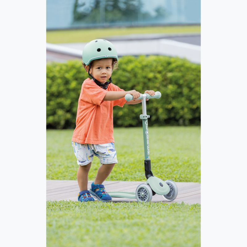 Globber Junior Pieghevole Luci Eco pistacchio monopattino triciclo per bambini 9