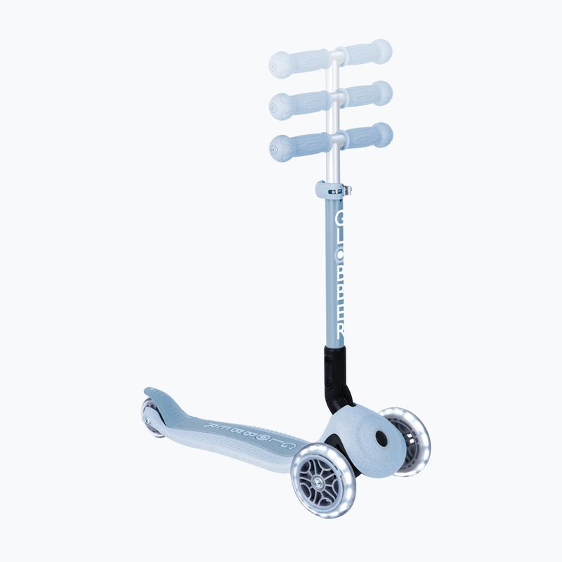 Globber Junior pieghevole luci Eco mirtillo triciclo scooter bambini 6