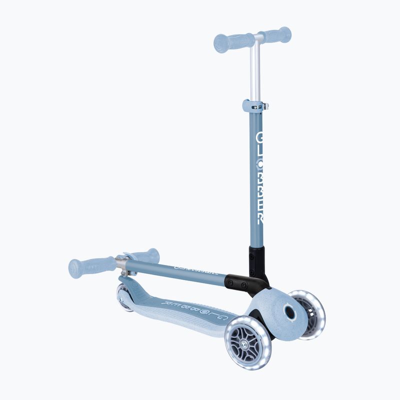 Monopattino a tre ruote per bambini Globber Junior Primo Foldable Lights Eco blueberry 6