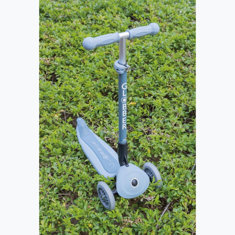 Monopattino a tre ruote per bambini Globber Junior Primo Foldable Lights Eco blueberry 10
