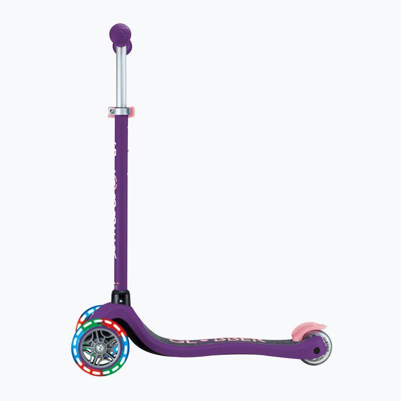 Globber Primo Lights, monopattino triciclo per bambini viola scuro 2