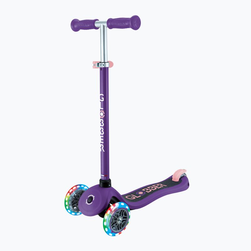 Globber Primo Lights, monopattino triciclo per bambini viola scuro 3