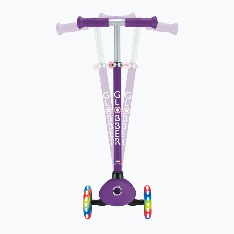 Globber Primo Lights, monopattino triciclo per bambini viola scuro 8