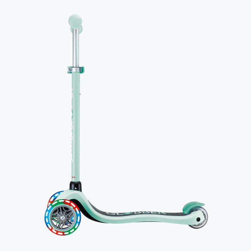 Globber Primo Lights, monopattino triciclo per bambini, color menta 2