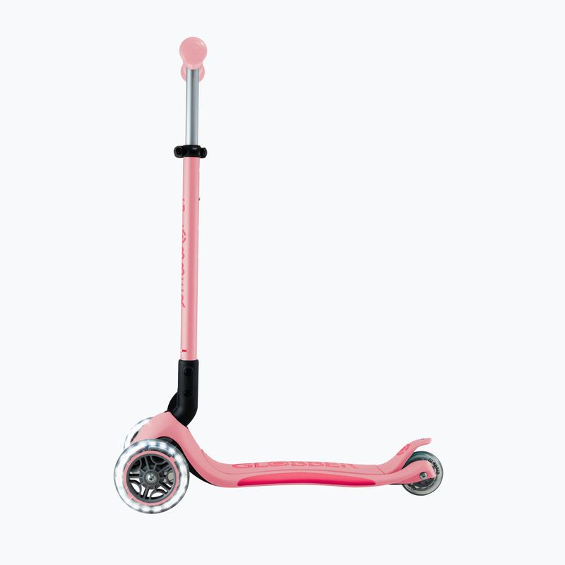 Globber Primo pieghevole Plus Lights triciclo per bambini rosa pastello 2