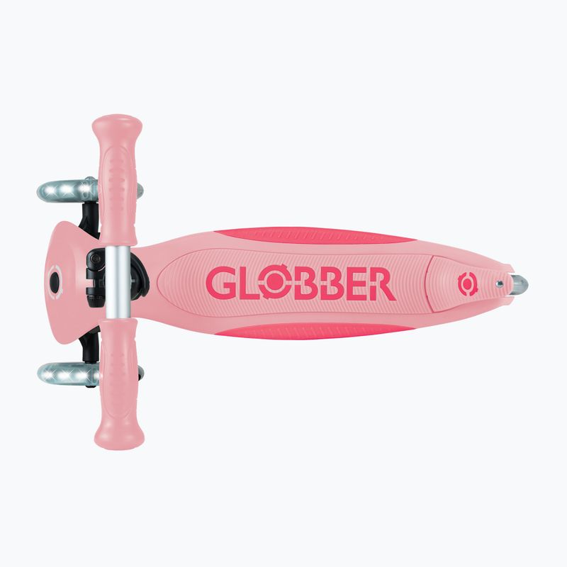 Globber Primo pieghevole Plus Lights triciclo per bambini rosa pastello 5
