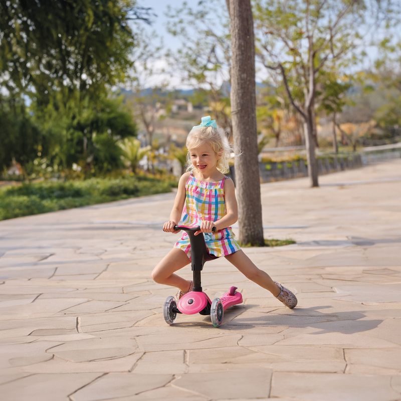 Globber Go.Up Sporty Lights triciclo scooter per bambini fucsia 16
