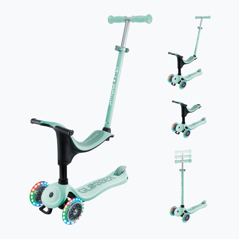 Triciclo per bambini Globber Go.Up Sporty Lights rosa pastello
