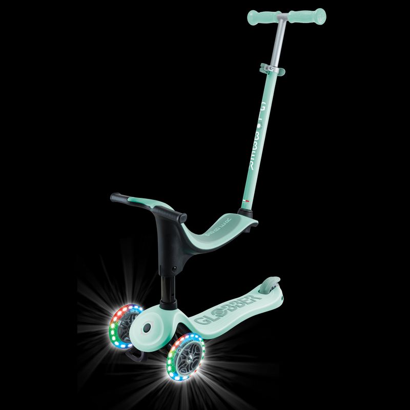 Triciclo per bambini Globber Go.Up Sporty Lights rosa pastello 5