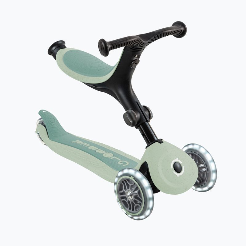Monopattino a tre ruote per bambini Globber Go.Up Active Ecologic Lights pistachio 4