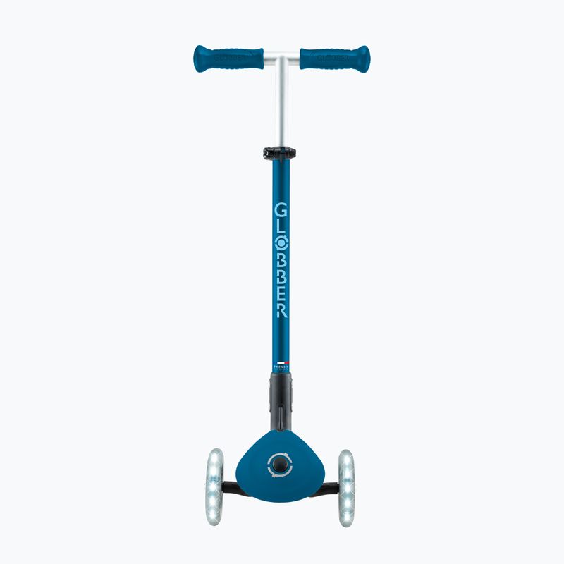 Globber Primo pieghevole Plus Lights triciclo scooter blu benzina per bambini 4