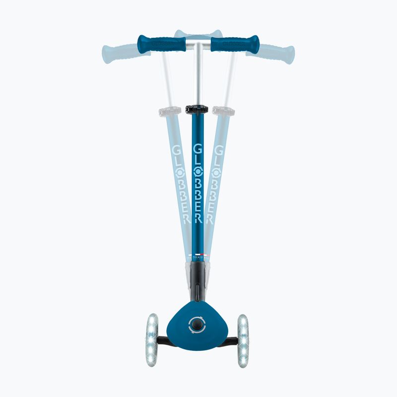 Globber Primo pieghevole Plus Lights triciclo scooter blu benzina per bambini 9
