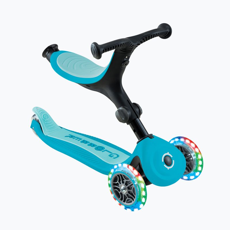 Monopattino a tre ruote per bambini Globber Go.Up Active Lights 360 aqua 4