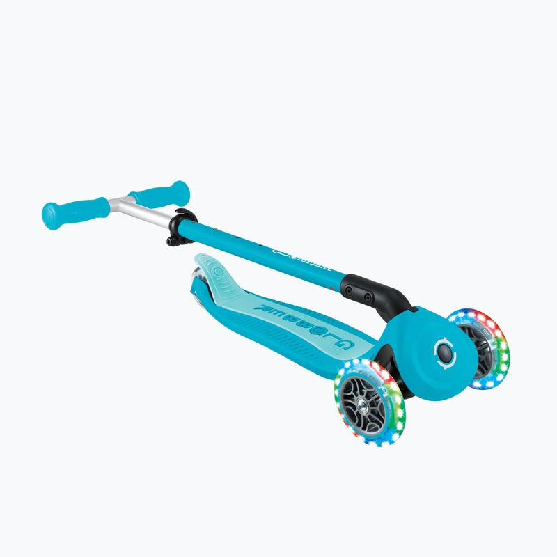 Monopattino a tre ruote per bambini Globber Go.Up Active Lights 360 aqua 12