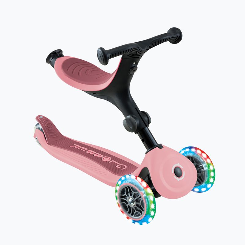 Monopattino a tre ruote per bambini Globber Go.Up Active Lights 360 pink 4