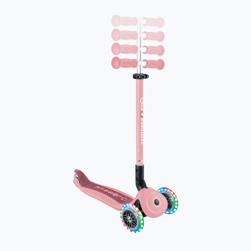 Monopattino a tre ruote per bambini Globber Go.Up Active Lights 360 pink 16