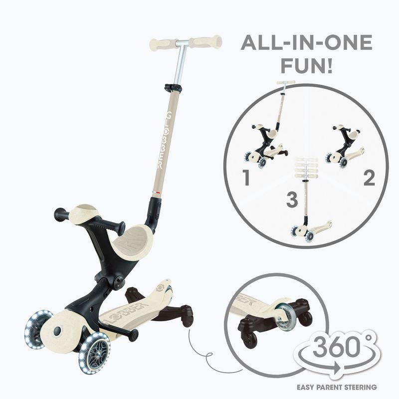 Globber Go.Up Deluxe Lights Ecologic 360 cocco triciclo scooter per bambini 17