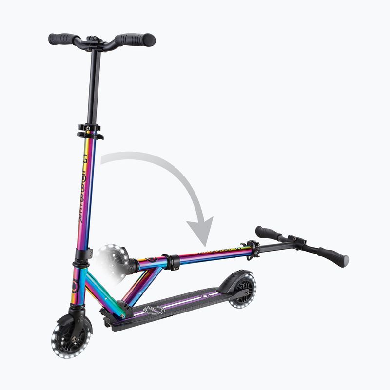 Globber Flow Element Lights neo chrome monopattino per bambini 6
