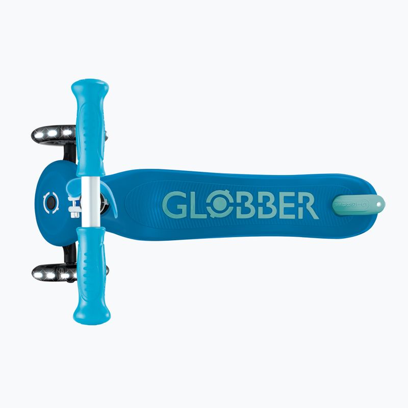 Monopattino a tre ruote per bambini Globber Primo Plus Glow Lights petrol blue 6