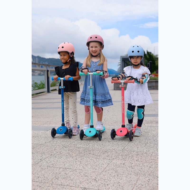 Monopattino a tre ruote per bambini Globber Primo Plus Glow Lights petrol blue 14