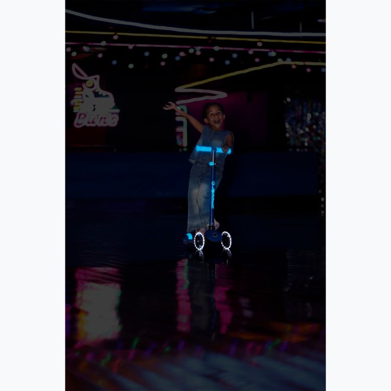 Monopattino a tre ruote per bambini Globber Primo Plus Glow Lights petrol blue 15