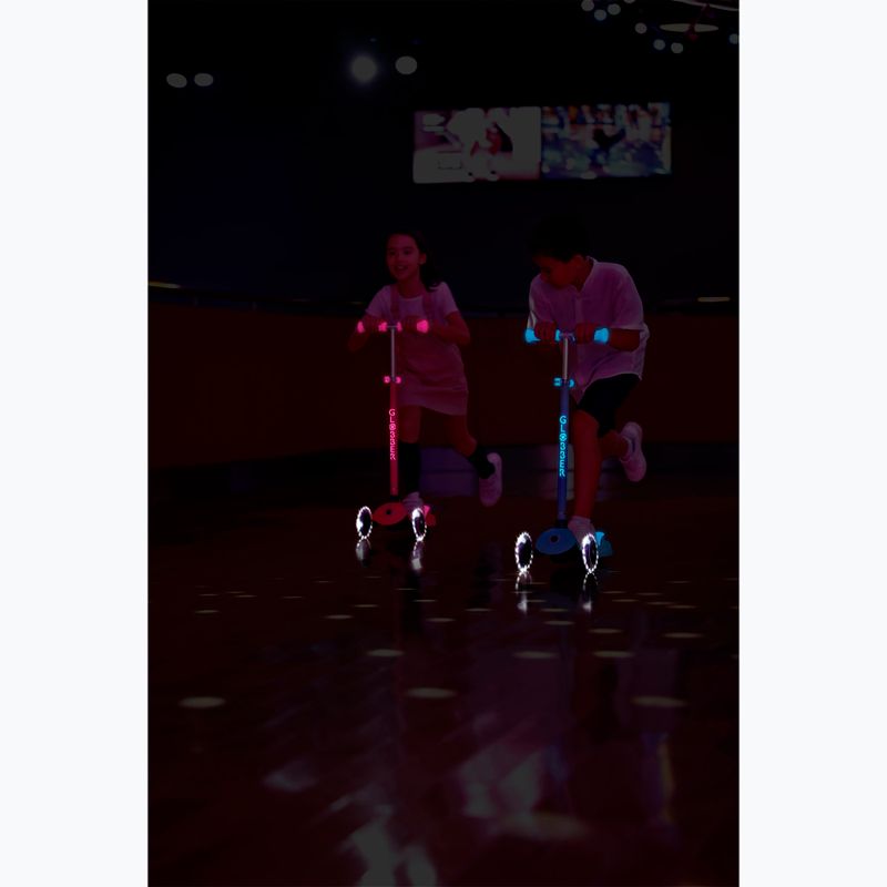 Monopattino a tre ruote per bambini Globber Primo Plus Glow Lights coral pink 16