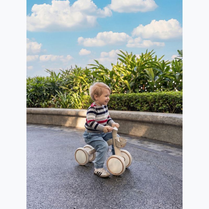 Bicicletta senza pedali a quattro ruote Globber Learning Bike Ecologic coconut 6