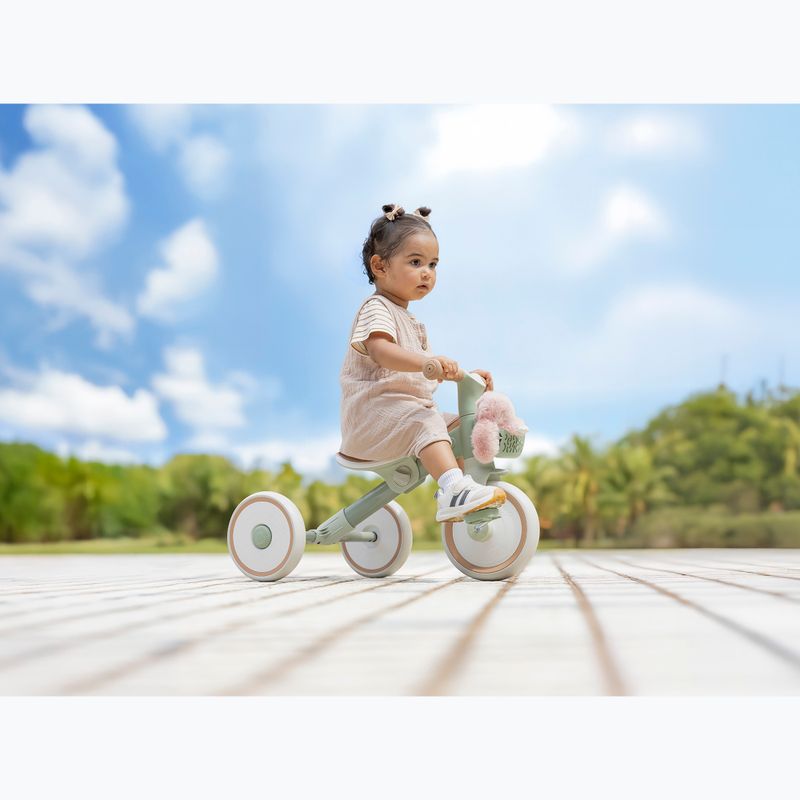 Bicicletta senza pedali a tre ruote Globber Learning Trike 2w1 Plus Ecologic pistachio 12