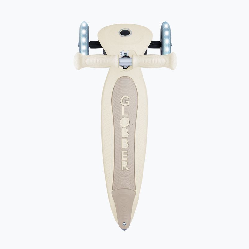 Monopattino a tre ruote per bambini Globber Junior Foldable Lights Eco coconut 4