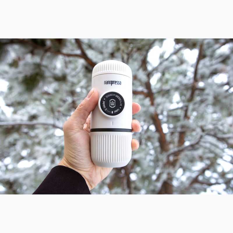 Macchina da caffè portatile Wacaco Nanopresso 80 ml + valigetta chill bianca 4