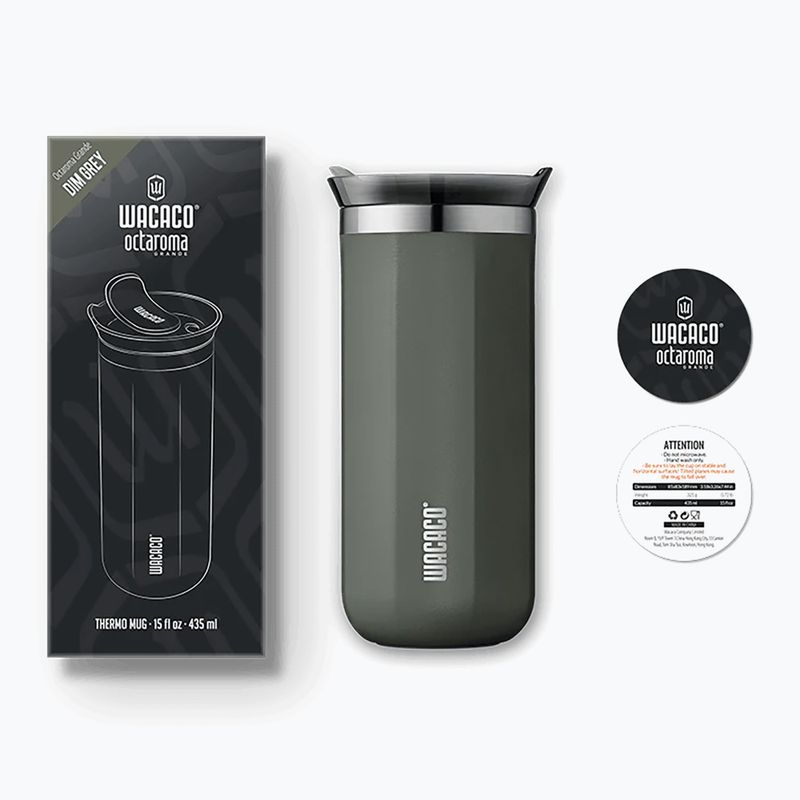 WACACO Octaroma Grande tazza termica 435 ml dim grigio 2