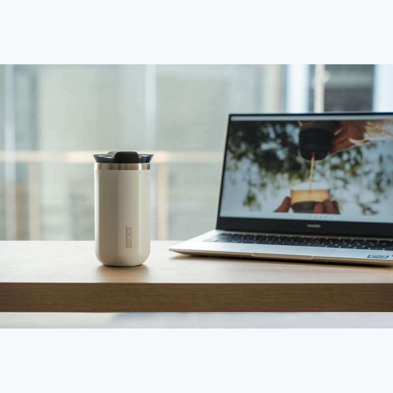 Mug termico WACACO Octaroma Lungo 300 ml ceramic white 3