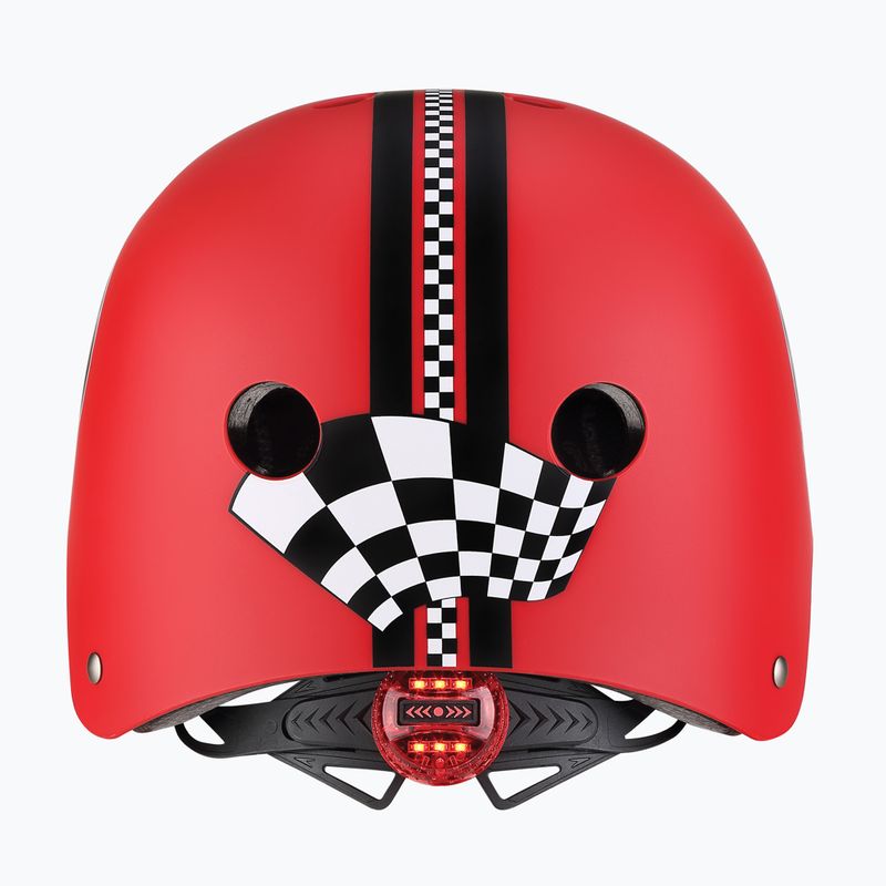 Casco per bambini Globber Elite Lights new red racing 4