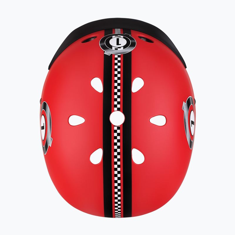 Casco per bambini Globber Elite Lights new red racing 6