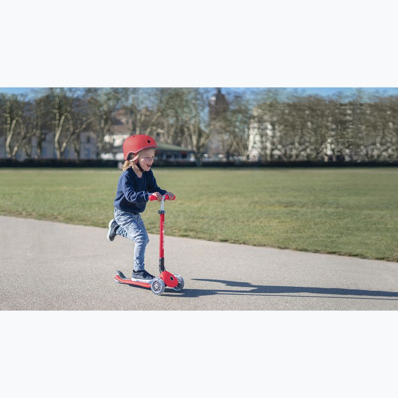 Casco per bambini Globber Elite Lights new red racing 9