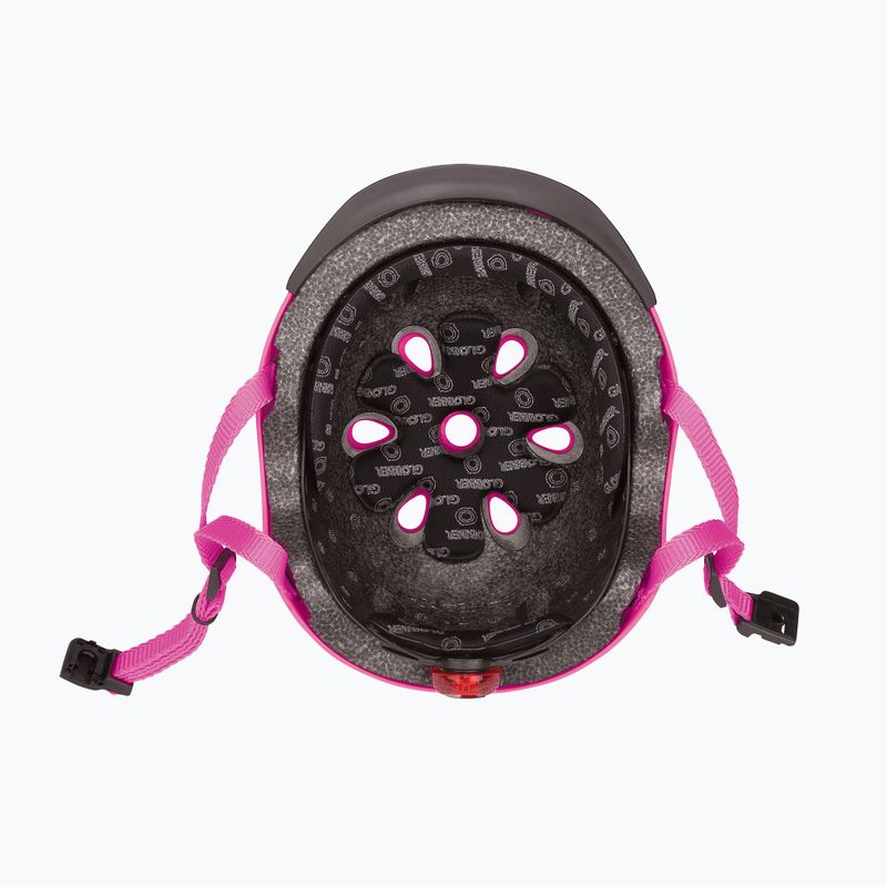 Casco per bambini Globber Primo Fantasy a fiori rosa intenso 5