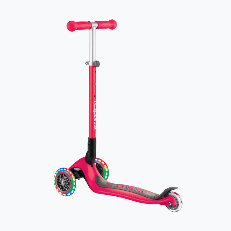 Globber Primo pieghevole luci rosso triciclo scooter per bambini 3