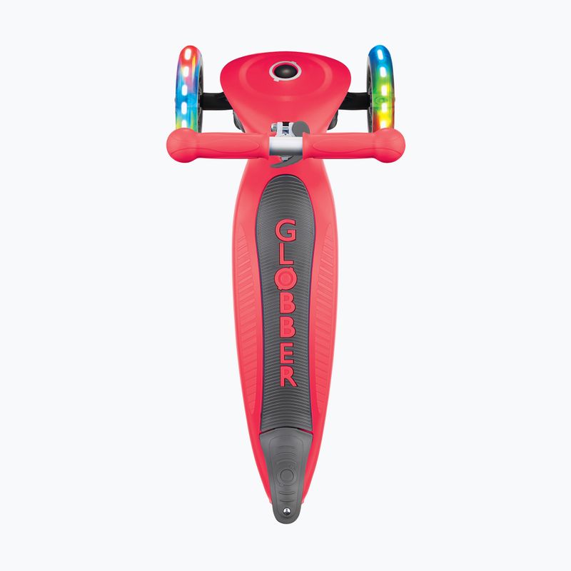 Globber Primo pieghevole luci rosso triciclo scooter per bambini 5