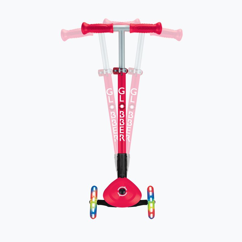 Globber Primo pieghevole luci rosso triciclo scooter per bambini 9