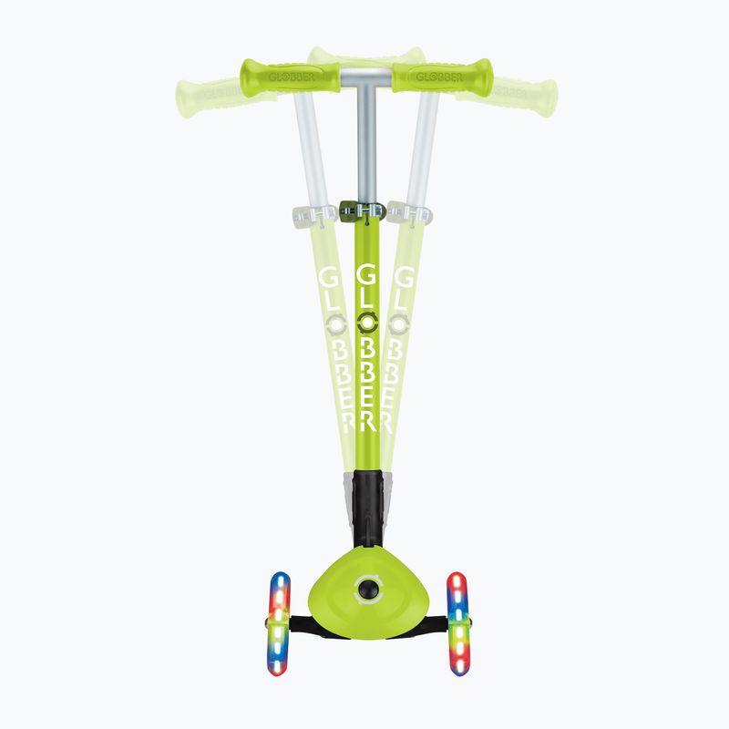 Globber Primo Lights pieghevole triciclo per bambini verde lime 9